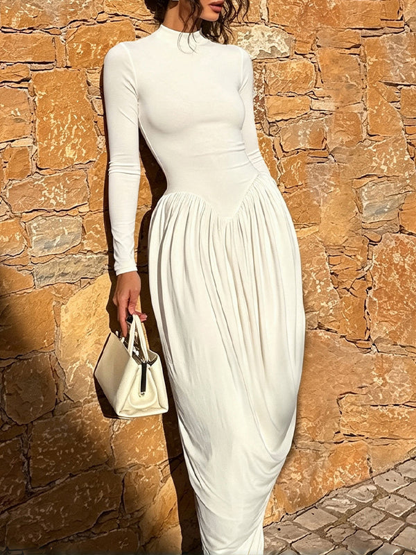 Ruched Combo Dress