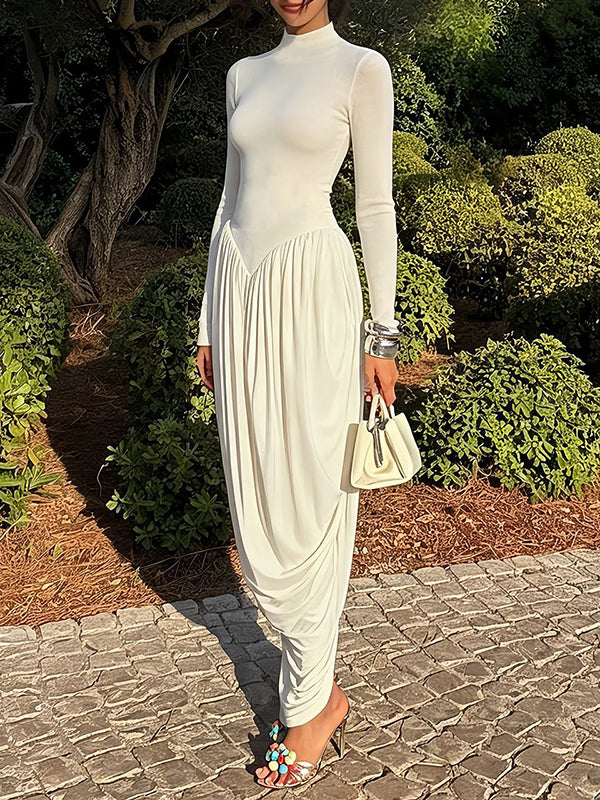 Ruched Combo Dress
