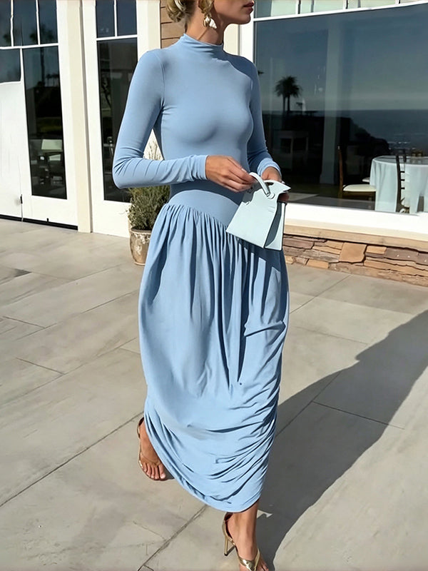 Ruched Combo Dress