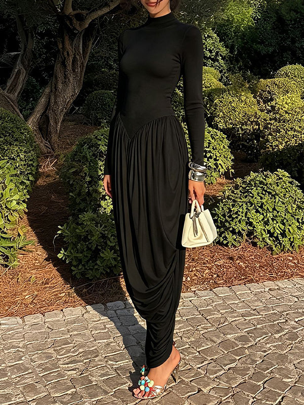 Ruched Combo Dress