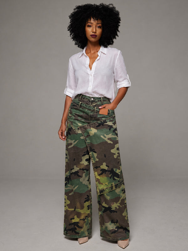 Camo Overlap Jeans -- pre-order on 28th Aug