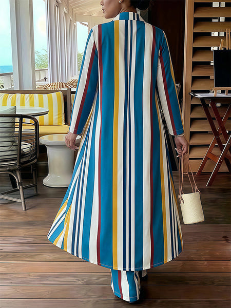 Stripe Tunic Shirt & Pants Set