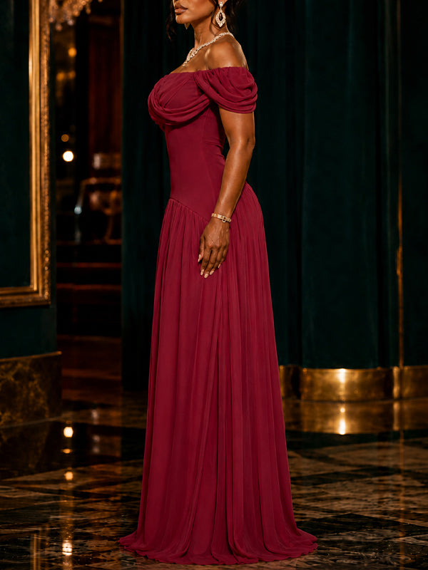 Off-Shoulder Maxi Dress