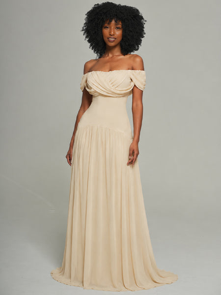 Off-Shoulder Maxi Dress