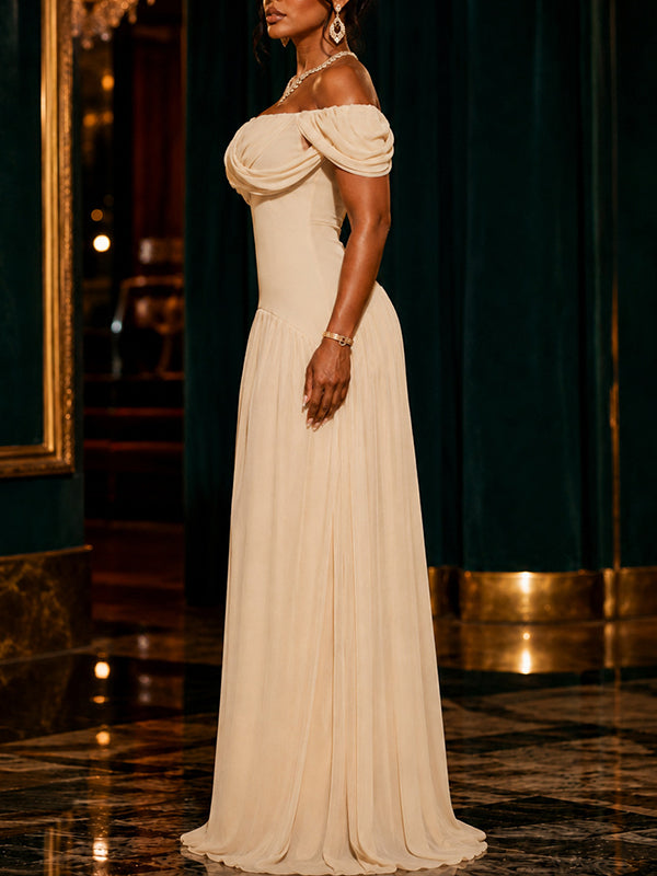 Off-Shoulder Maxi Dress