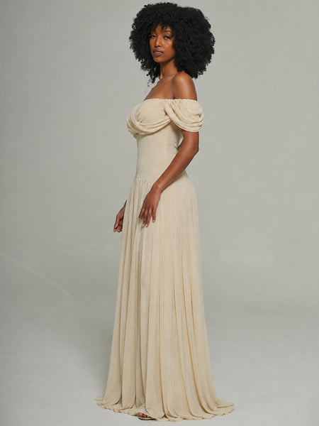 Off-Shoulder Maxi Dress