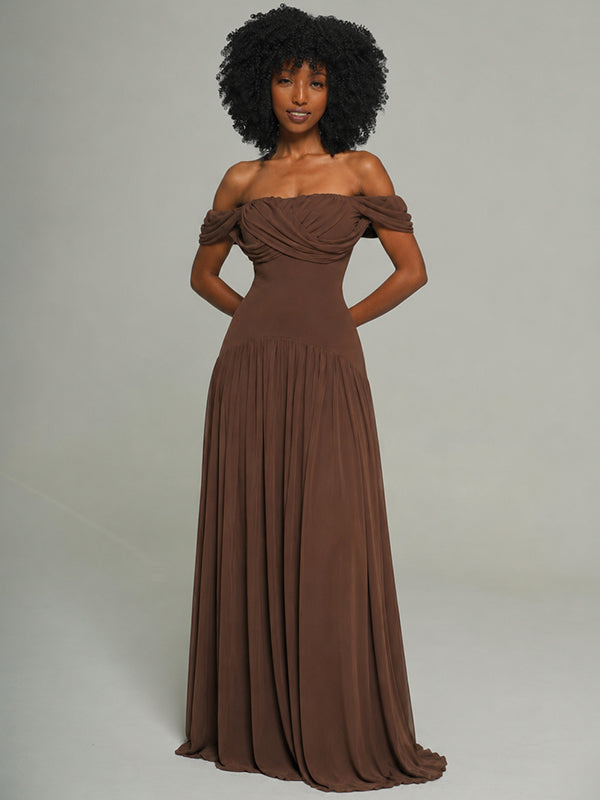 Off-Shoulder Maxi Dress