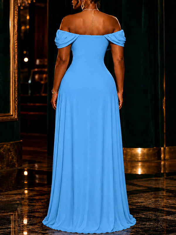 Off-Shoulder Maxi Dress