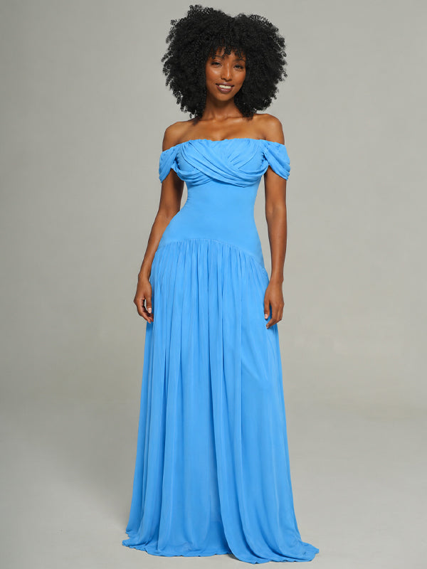 Off-Shoulder Maxi Dress