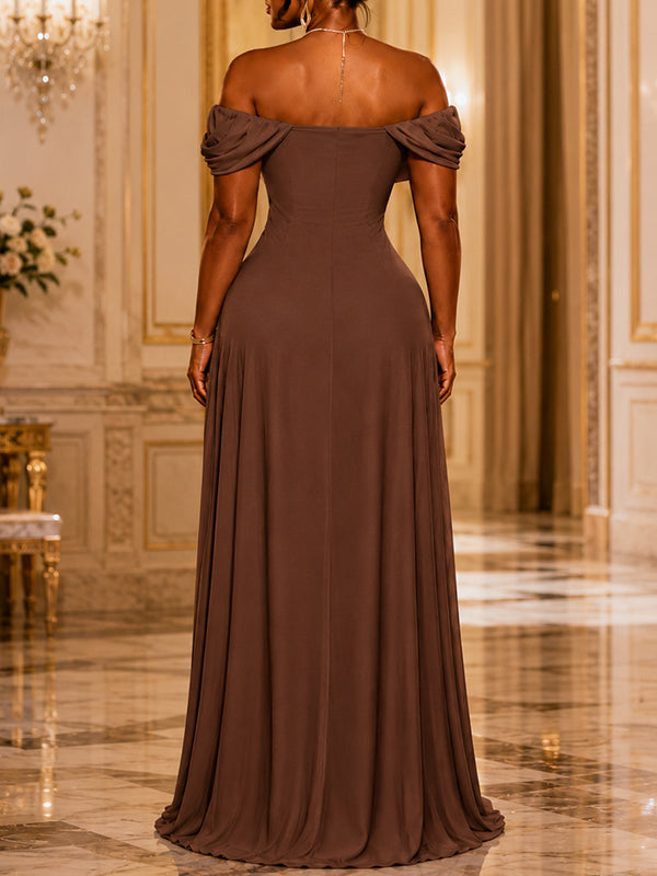 Off-Shoulder Maxi Dress