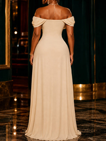 Off-Shoulder Maxi Dress