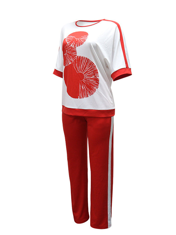 Printed Tee & Pants Set
