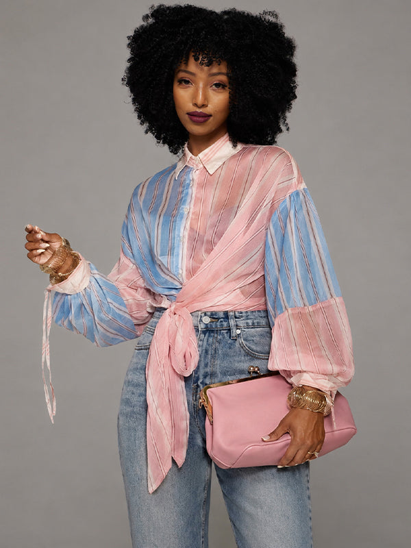Stripe Tied Shirt