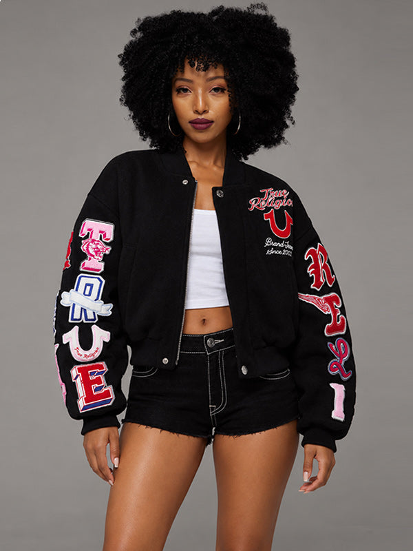 Printed Bomber Jacket