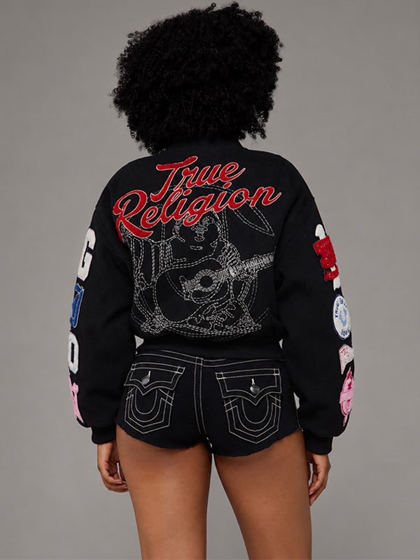 Printed Bomber Jacket