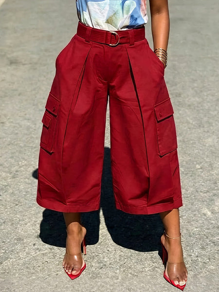 Printed Tee & Cargo Pants Set