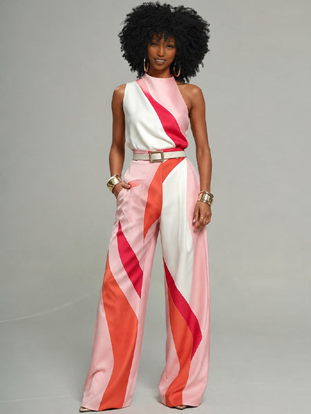 Printed Tank Top & Pants Set