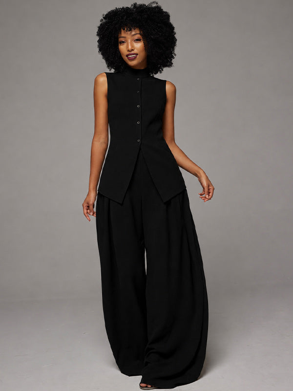 Sleeveless Shirt & Pants Set