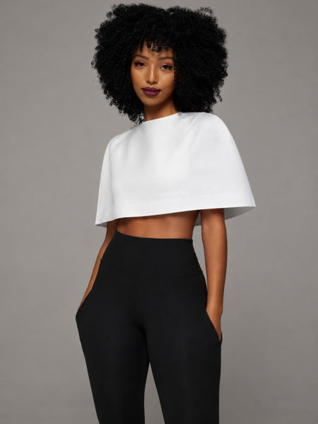 Sculpted Cape Crop Top