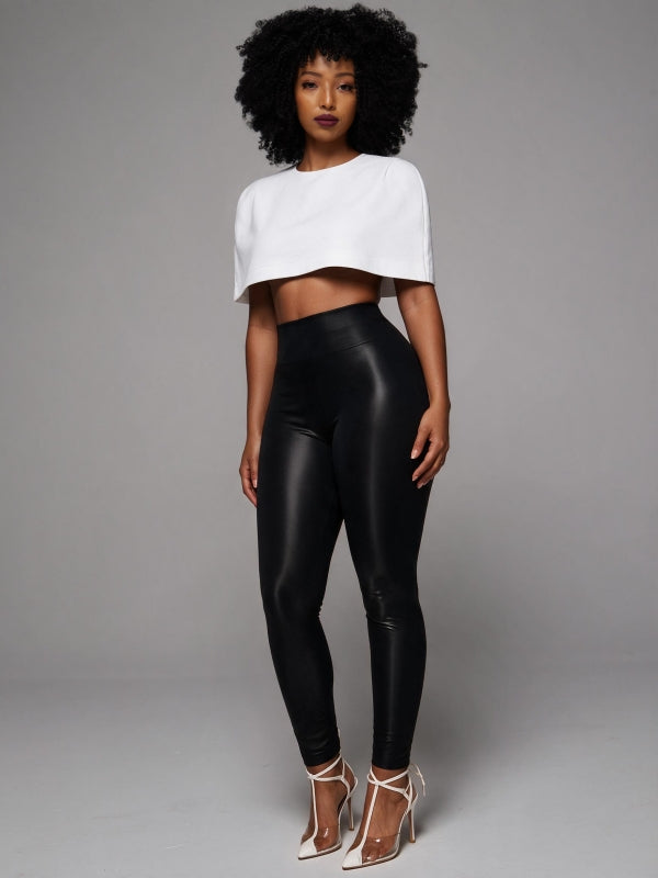 Sculpted Cape Crop Top