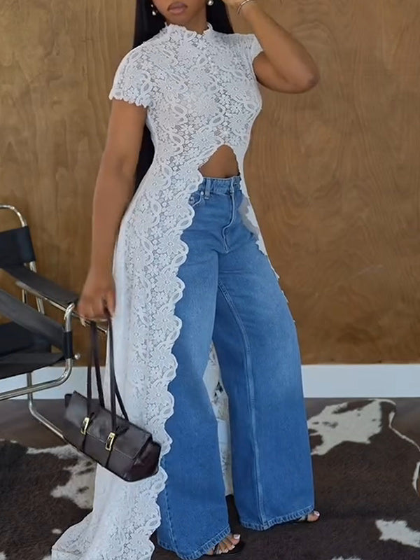Lace Tunic Top
