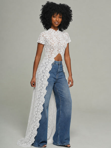 Lace Tunic Top