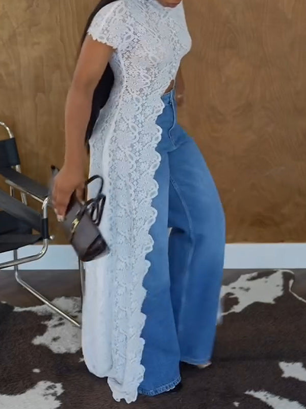 Lace Tunic Top