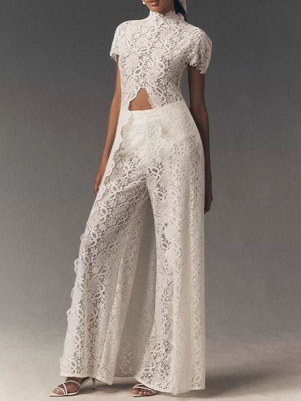 Lace Tunic Top & Pants Set