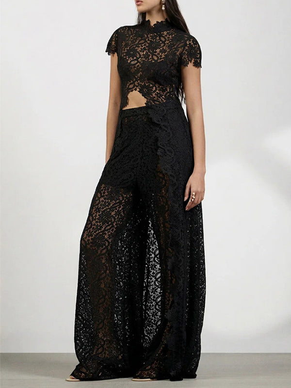 Lace Tunic Top & Pants Set