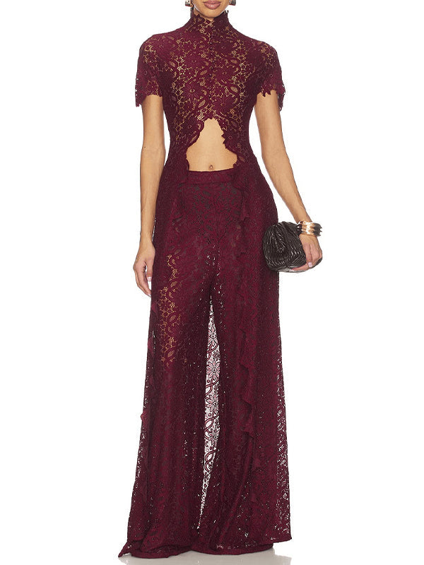 Lace Tunic Top & Pants Set