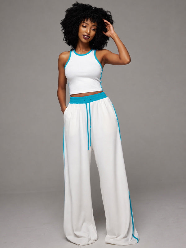 Piping Tank Top & Pants Set