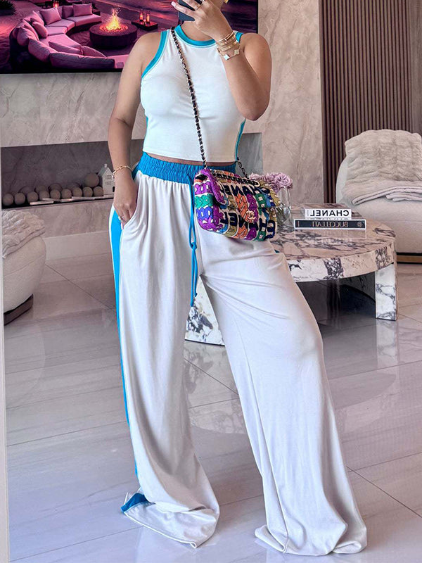 Piping Tank Top & Pants Set