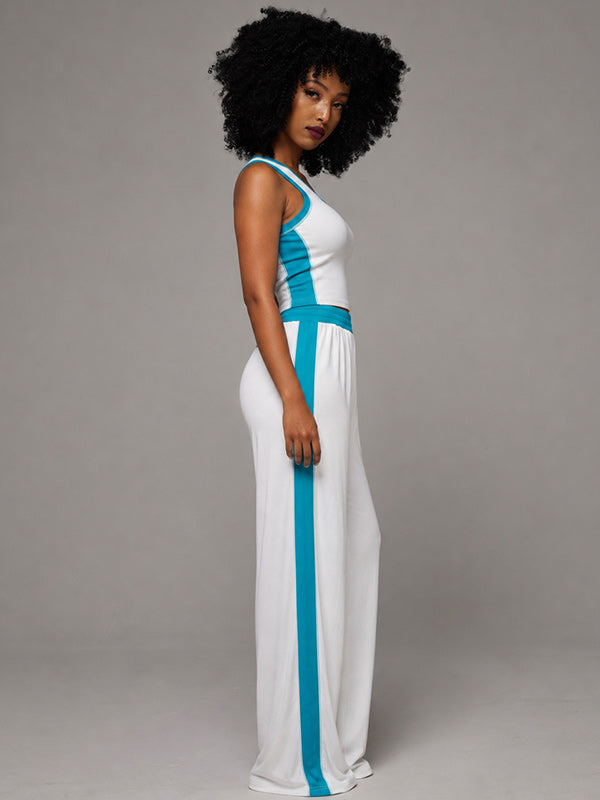 Piping Tank Top & Pants Set