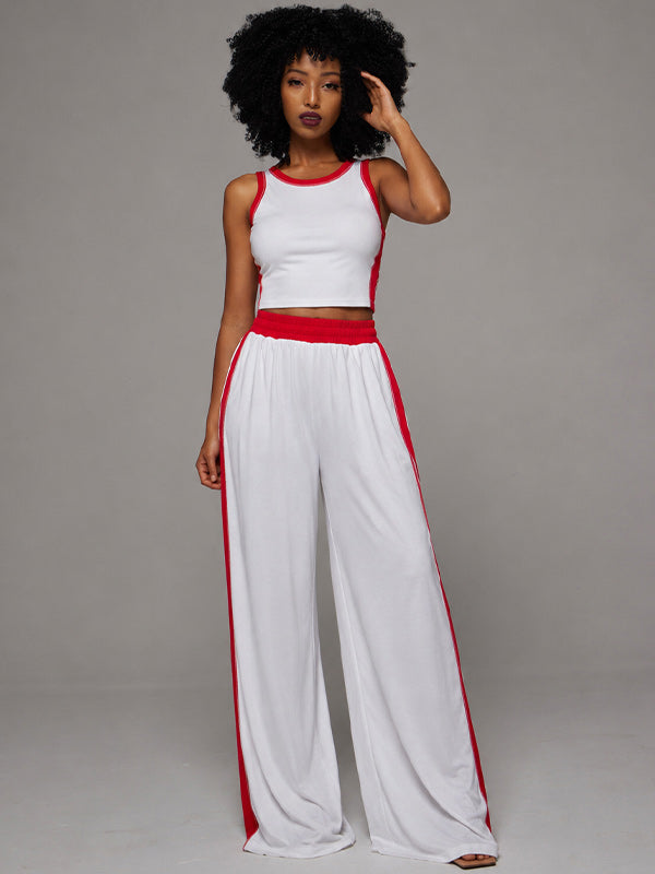 Piping Tank Top & Pants Set