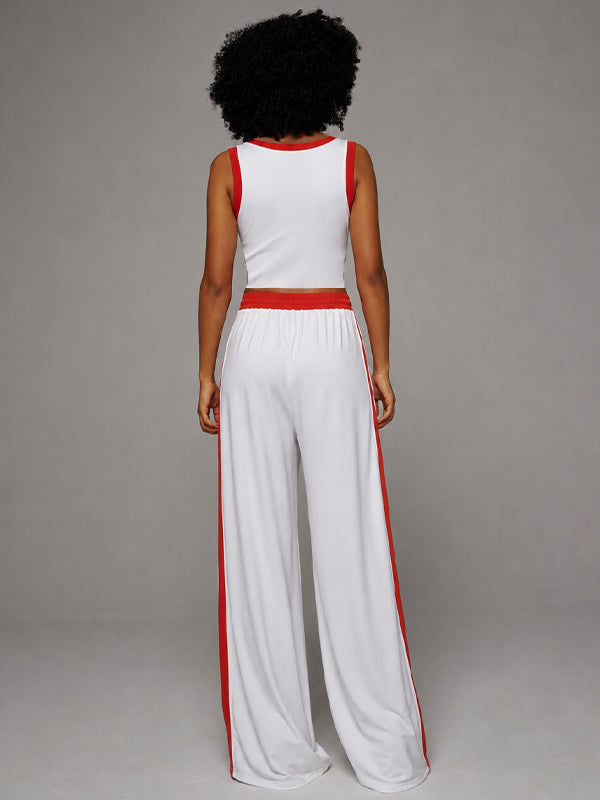 Piping Tank Top & Pants Set