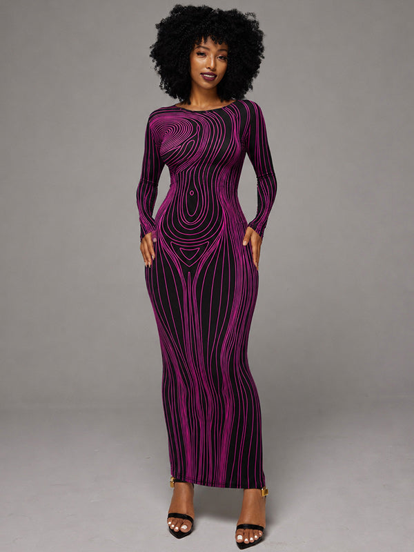 Printed Bodycon Dress