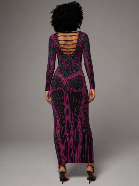 Printed Bodycon Dress