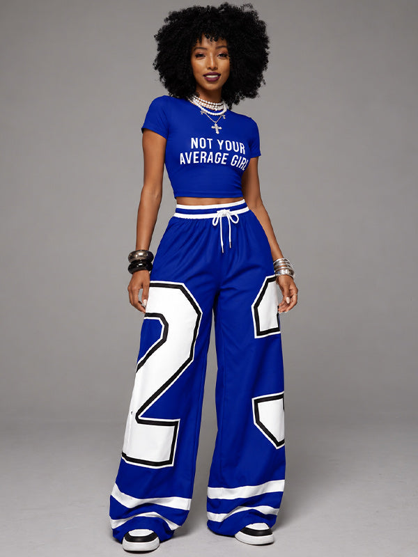 Printed Tee & Pants Set