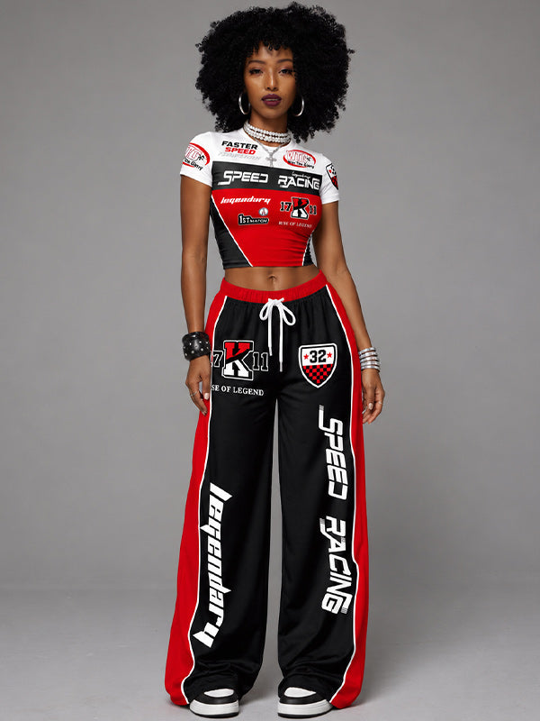Printed Tee & Pants Set