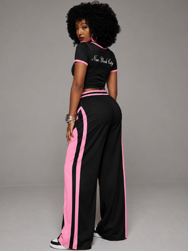 Printed Tee & Pants Set