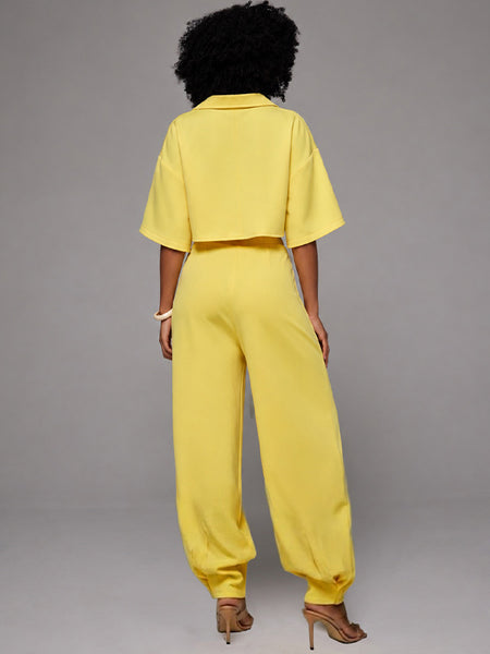 Solid Shirt & Pants Set