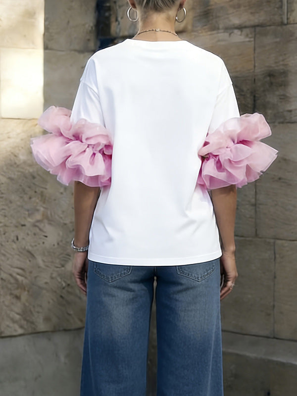 Ruffle Combo Tee