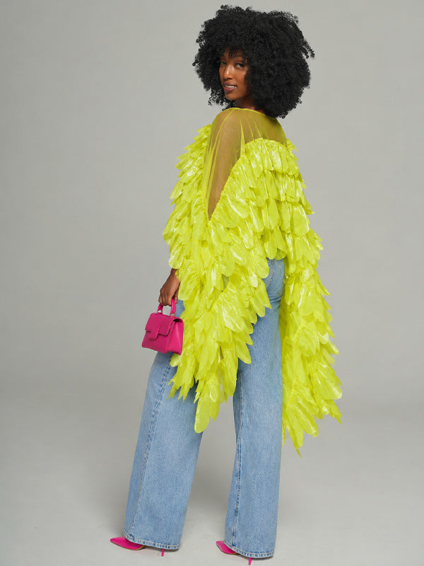 Boat-Neck Tiered Ruffle Top