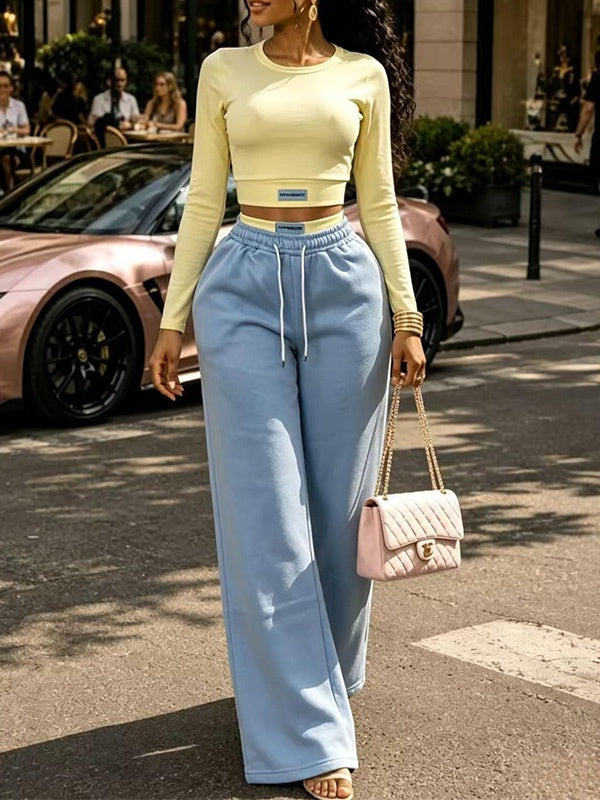Two-Tone Top & Pants Set