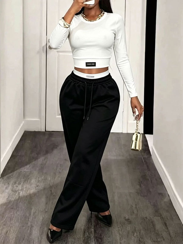 Two-Tone Top & Pants Set