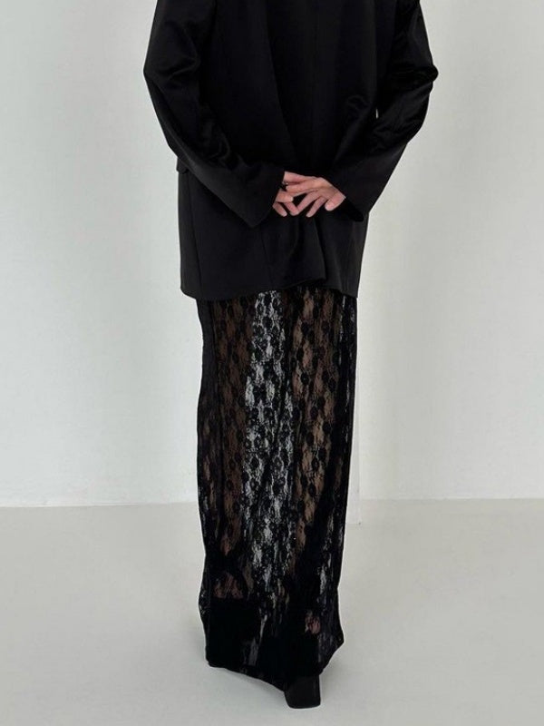 Lace Pencil Skirt