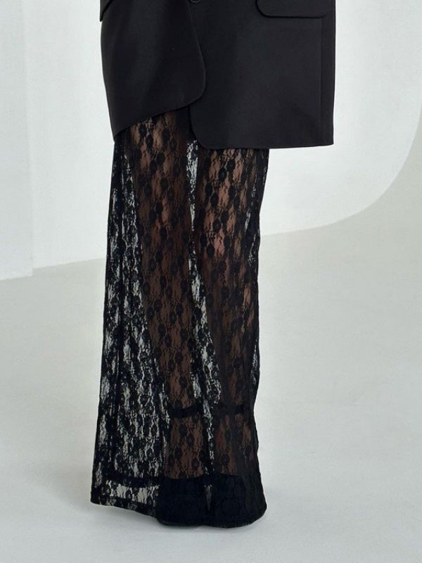 Lace Pencil Skirt
