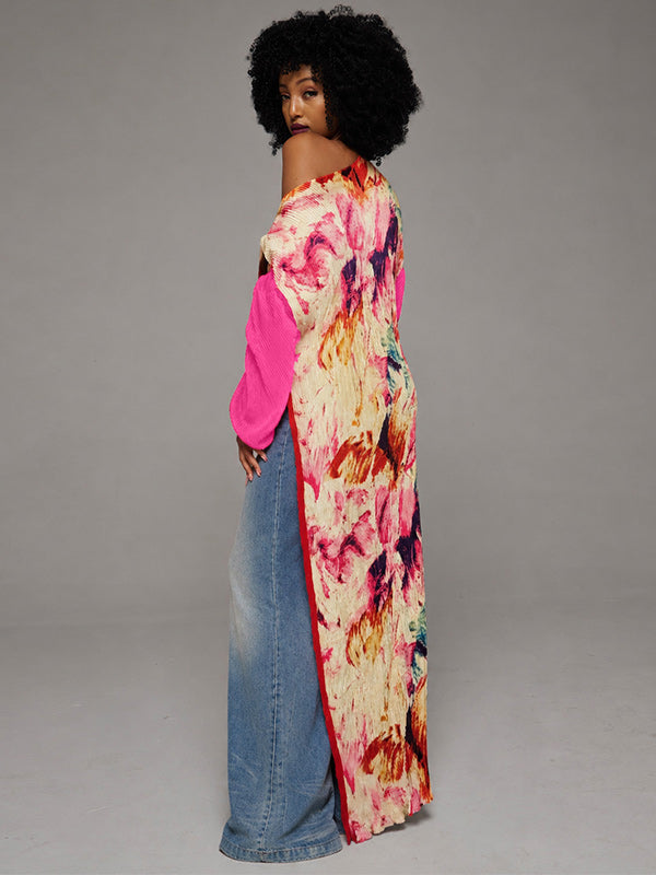 Boat-Neck High-Low Tunic Top