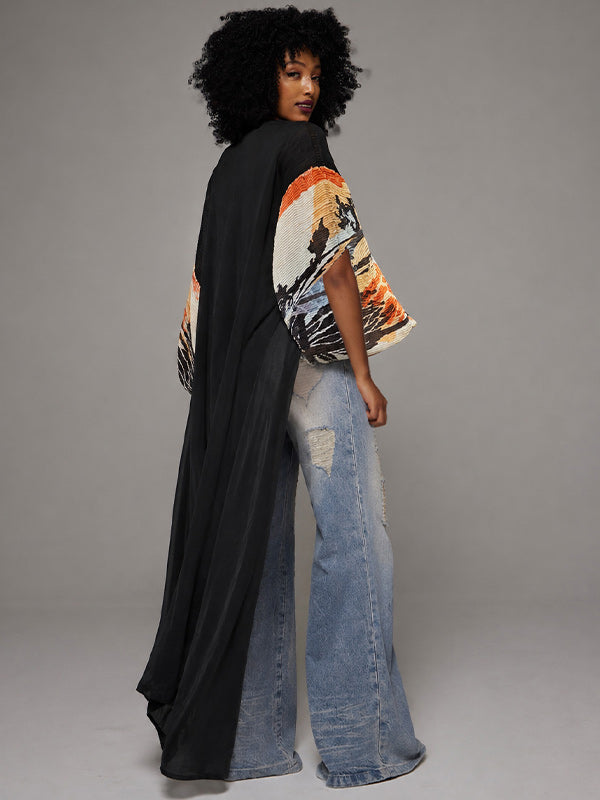 Boat-Neck High-Low Tunic Top