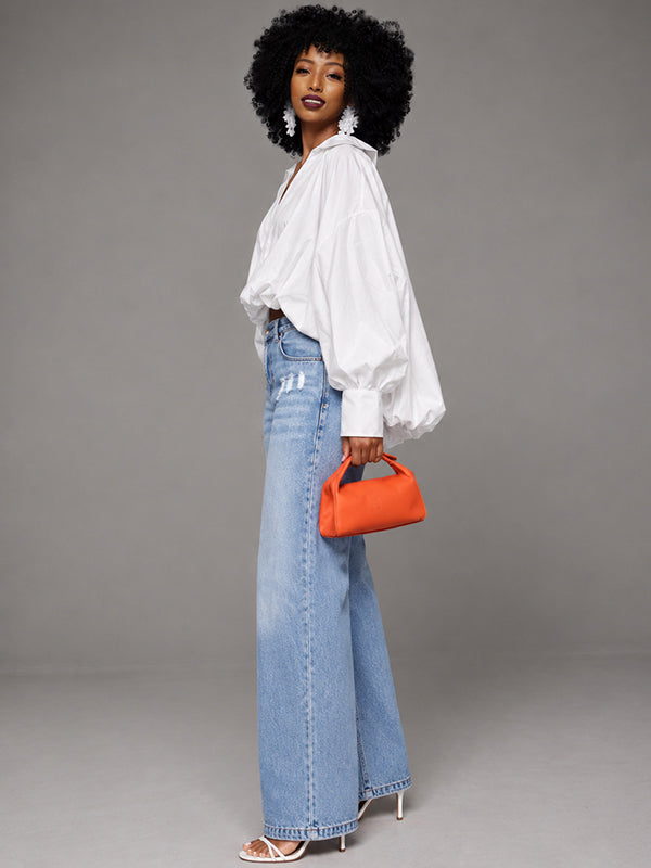 Solid High-Low Shirt